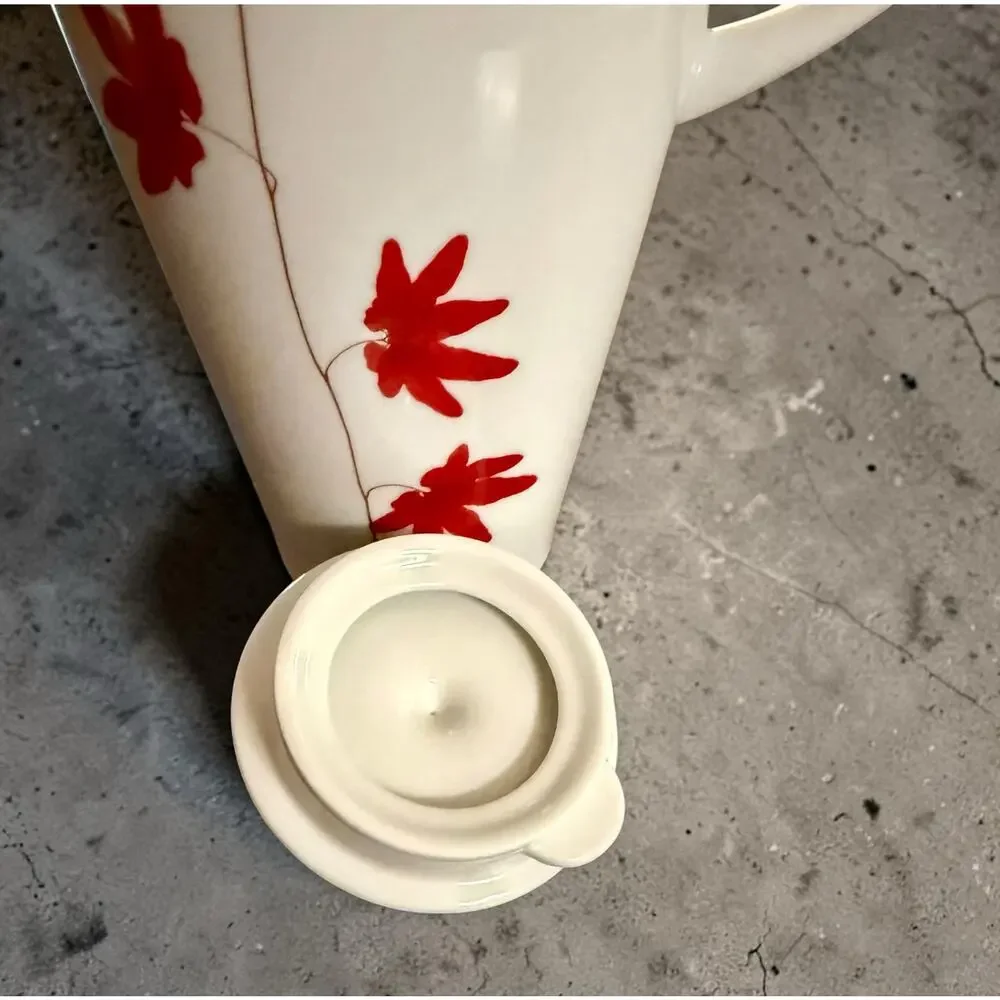 Mikasa PURE RED Porcelain Coffee Pot Server SL 134 - Retired